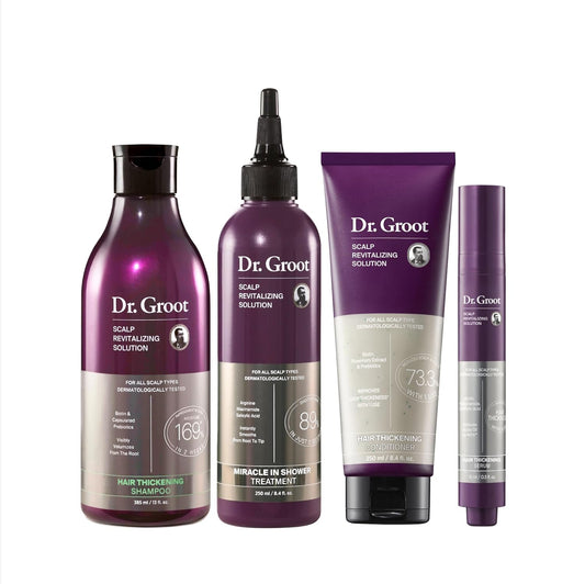 Dr. Groot Thickening Serum, Shampoo, Conditioner, and Scalp Treatment Set for Hair Loss - product image